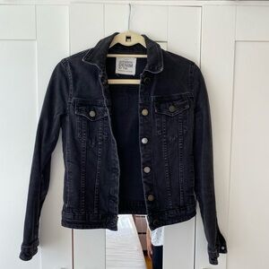 Zara Authentic Denim Black Jacket - Size X Small